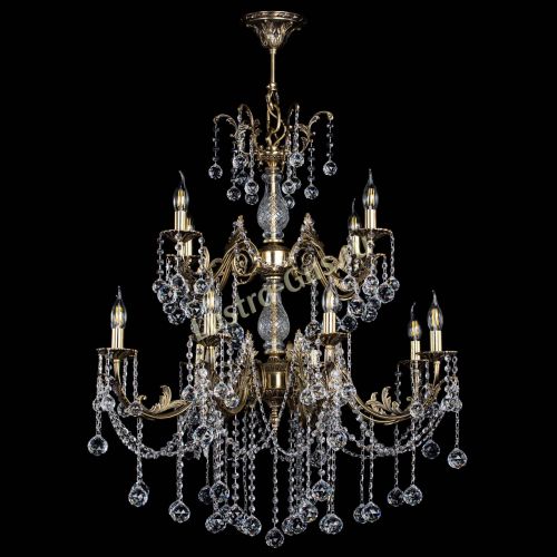 Люстра бронзовая Кассандра Алфея №12 шар в Липецке Гусь Хрустальный