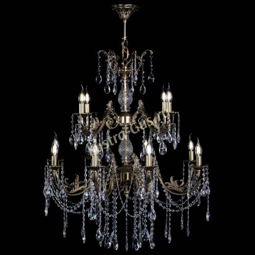 Люстра бронзовая Кассандра Алфея №12 журавлик в Липецке Гусь Хрустальный