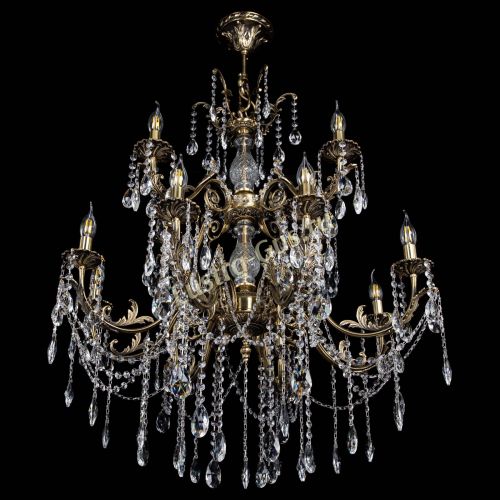 Люстра бронзовая Кассандра Алфея №12 журавлик в Липецке Гусь Хрустальный