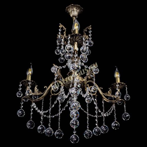 Люстра бронзовая Кассандра Алфея №3/1 шар в Липецке Гусь Хрустальный