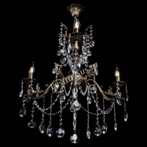 Люстра бронзовая Кассандра Алфея №3/1 звездочка в Липецке Гусь Хрустальный