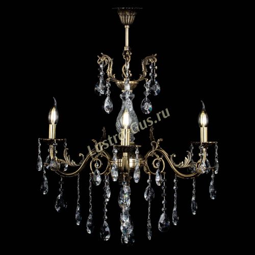 Люстра бронзовая Кассандра Алфея №3/2 звездочка в Липецке Гусь Хрустальный