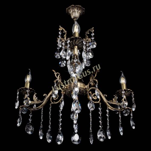 Люстра бронзовая Кассандра Алфея №3/2 звездочка в Липецке Гусь Хрустальный