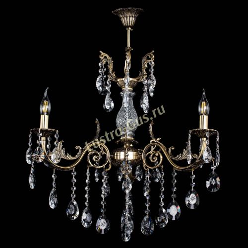 Люстра бронзовая Кассандра Алфея №3/2 звездочка в Липецке Гусь Хрустальный