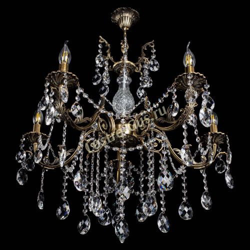 Люстра бронзовая Кассандра Алфея №5/1 баден в Липецке Гусь Хрустальный