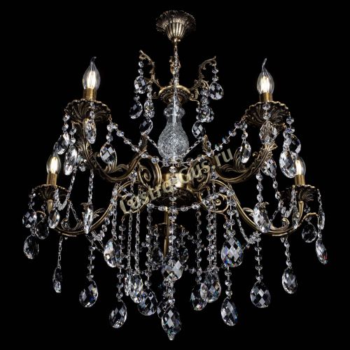 Люстра бронзовая Кассандра Алфея №5/1 баден в Липецке Гусь Хрустальный