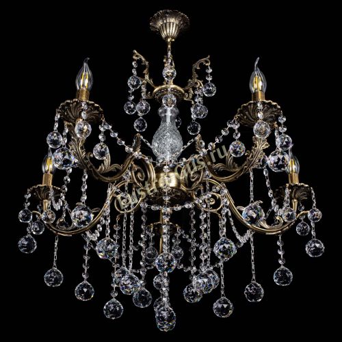 Люстра бронзовая Кассандра Алфея №5/1 шар в Липецке Гусь Хрустальный