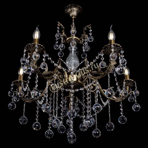 Люстра бронзовая Кассандра Алфея №5/1 шар в Липецке Гусь Хрустальный