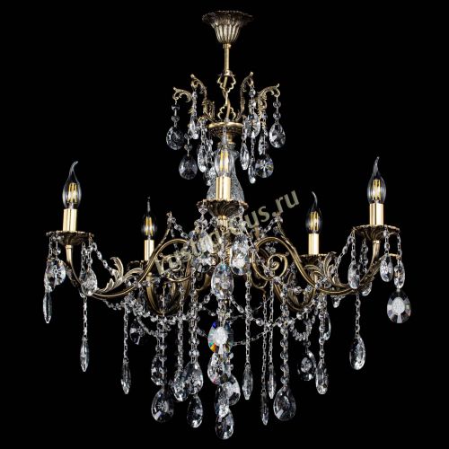 Люстра бронзовая Кассандра Алфея №5/1 звездочка в Липецке Гусь Хрустальный