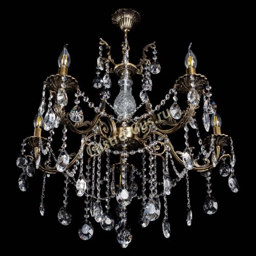 Люстра бронзовая Кассандра Алфея №5/1 звездочка в Липецке Гусь Хрустальный