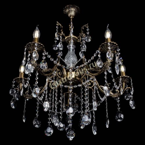 Люстра бронзовая Кассандра Алфея №5/1 звездочка в Липецке Гусь Хрустальный