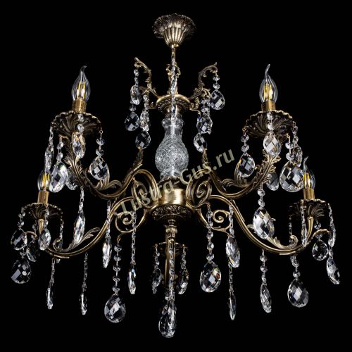 Люстра бронзовая Кассандра Алфея №5/2 баден в Липецке Гусь Хрустальный