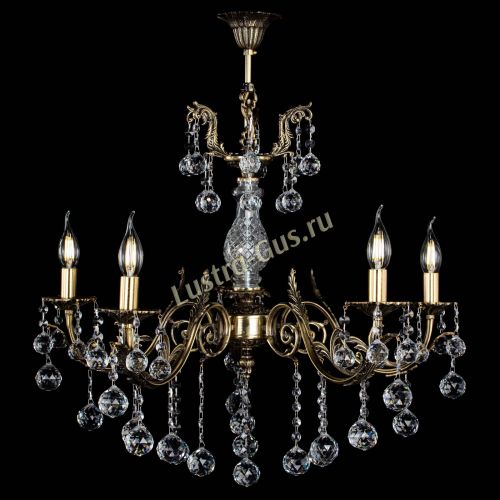 Люстра бронзовая Кассандра Алфея №5/2 шар в Липецке Гусь Хрустальный
