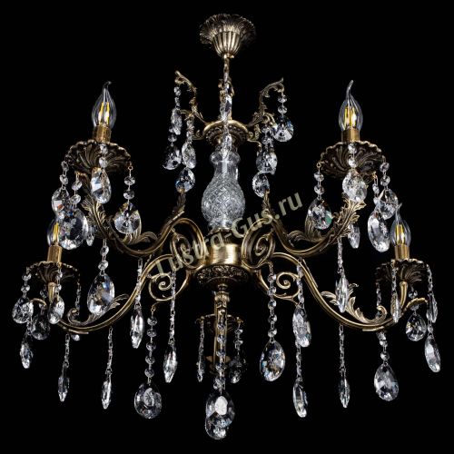 Люстра бронзовая Кассандра Алфея №5/2 звездочка в Липецке Гусь Хрустальный