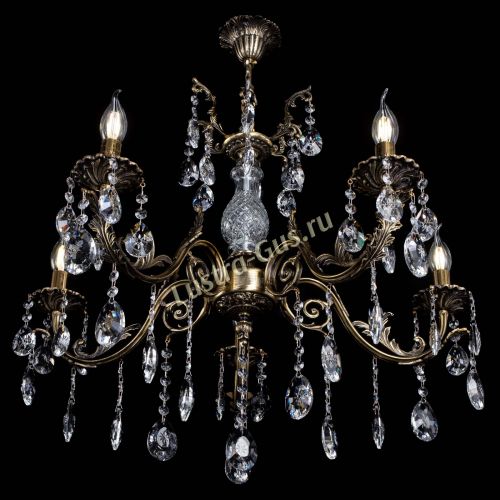 Люстра бронзовая Кассандра Алфея №5/2 звездочка в Липецке Гусь Хрустальный