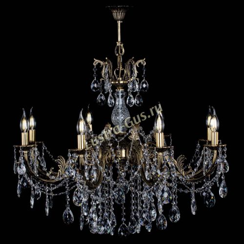 Люстра бронзовая Кассандра Алфея №8/1 баден в Липецке Гусь Хрустальный