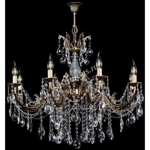 Люстра бронзовая Кассандра Алфея №8/1 баден в Липецке Гусь Хрустальный