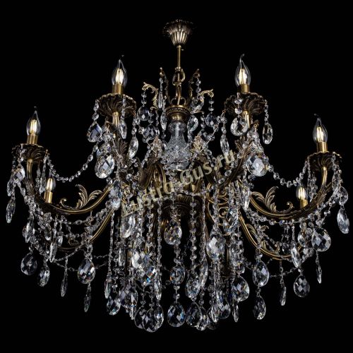 Люстра бронзовая Кассандра Алфея №8/1 баден в Липецке Гусь Хрустальный