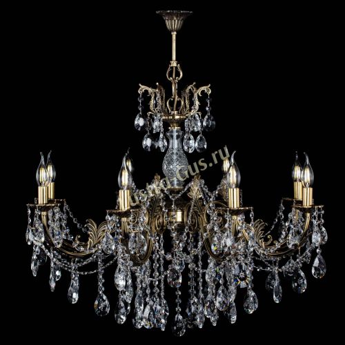 Люстра бронзовая Кассандра Алфея №8/1 звездочка в Липецке Гусь Хрустальный