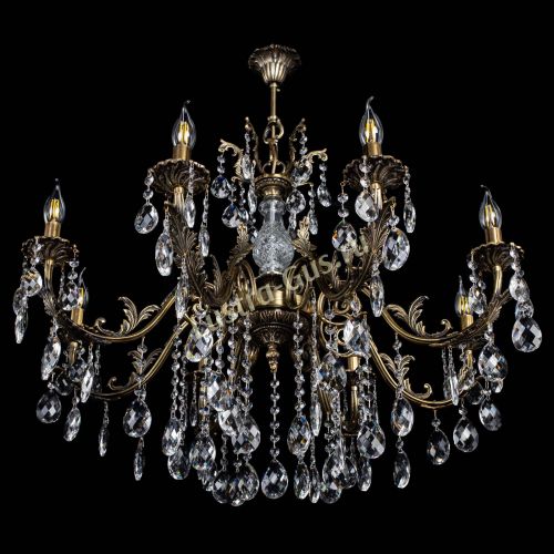 Люстра бронзовая Кассандра Алфея №8/2 баден в Липецке Гусь Хрустальный