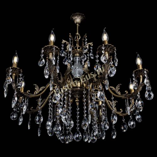 Люстра бронзовая Кассандра Алфея №8/2 баден в Липецке Гусь Хрустальный