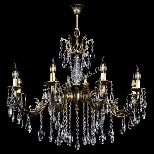 Люстра бронзовая Кассандра Алфея №8/2 журавлик в Липецке Гусь Хрустальный