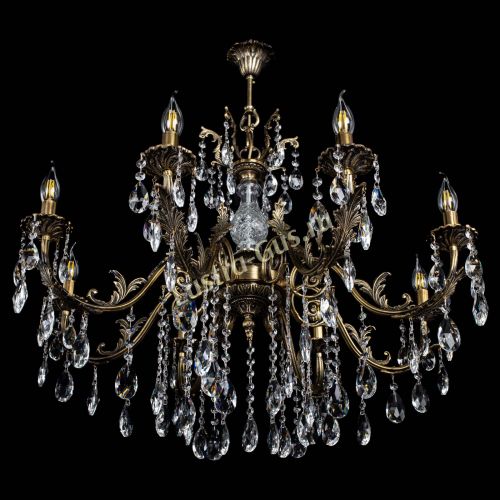 Люстра бронзовая Кассандра Алфея №8/2 журавлик в Липецке Гусь Хрустальный