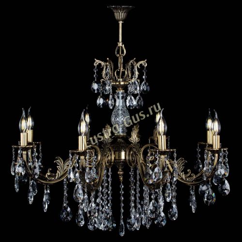 Люстра бронзовая Кассандра Алфея №8/2 звездочка в Липецке Гусь Хрустальный