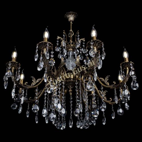 Люстра бронзовая Кассандра Алфея №8/2 звездочка в Липецке Гусь Хрустальный