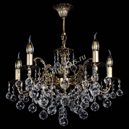 Люстра бронзовая Муза №5 шар в Липецке Гусь Хрустальный