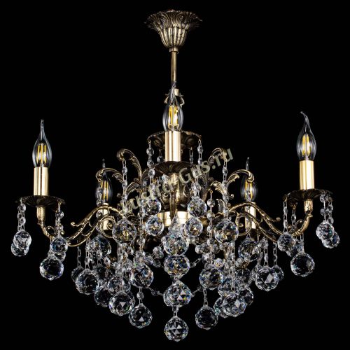 Люстра бронзовая Муза №5 шар в Липецке Гусь Хрустальный