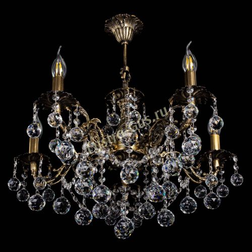 Люстра бронзовая Муза №5 шар в Липецке Гусь Хрустальный