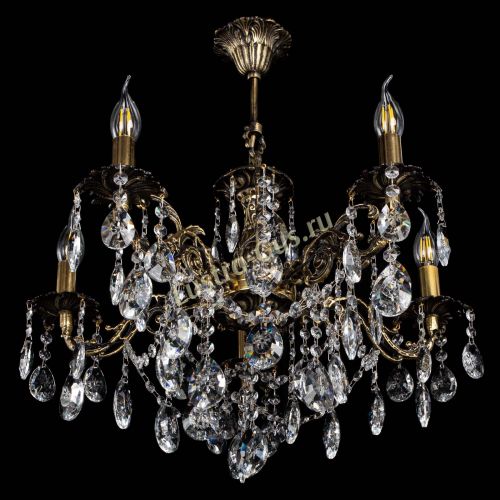 Люстра бронзовая Муза №5 звездочка в Липецке Гусь Хрустальный