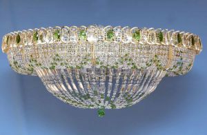 Люстра Кольцо 1000 мм Купол цветная в Липецке отзыв и фото покупателя