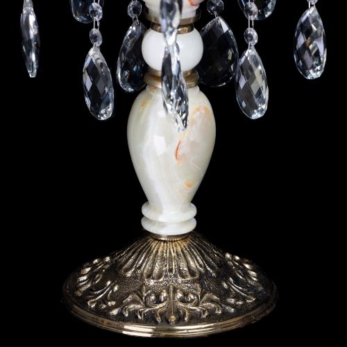 Настольная лампа Антик №5 с камнем в Липецке Гусь Хрустальный