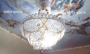Люстра Натали с нарядом Роза чайная в Липецке отзыв и фото покупателя