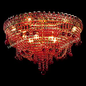 Люстра Водопад Софья красная в Липецке отзыв и фото покупателя