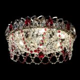Люстра Хрустальный Каскад Ажур красный в Липецке