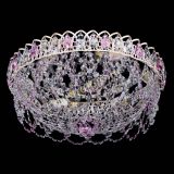 Люстра Каскад Ажур Розовая белая в Липецке Люстра Каскад Ажур Розовая белая в Липецке