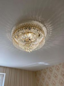 Люстра Хрустальный Каскад Перо в Липецке отзыв и фото покупателя