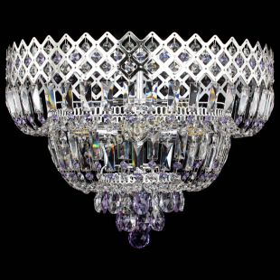 Люстра потолочная Корона №5 фиолетовая